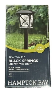 Hampton Bay Springs Low Voltage LED Path Light Black 99160 - Picture 1 of 7