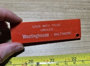 Vintage Westinghouse Baltimore Orioles Advertising Plastic Whistle - Imagen 1 de 3