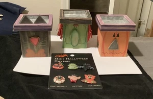 Halloween Deko Kürbis Frankenstein schwarze Katze Kerzenhalter Artwork Ganz - Bild 1 von 9