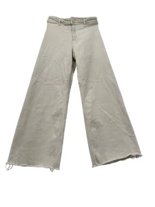 ZARA The Marine Straight High Rise Wide Leg Raw Hem Jeans Braun Größe 8/28 - Bild 1 von 9