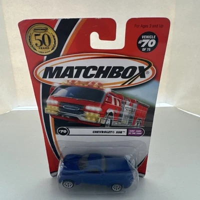Matchbox 50 years 2002 50th year logo Blue Chevrolet SSR - Image 1 of 3
