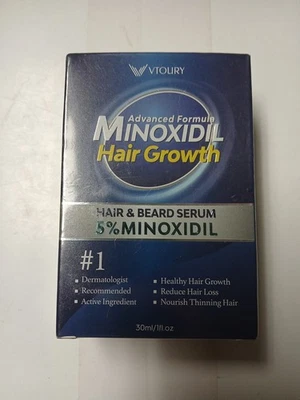 Vtoury Minoxidil 5% Topical Solution for Men Hair Regrowth Reactivates Hair Fast - Image 1 of 4