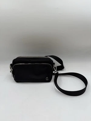 Lululemon Cross Body Bag Black 8” x 5” With Long Strap - Image 1 of 4