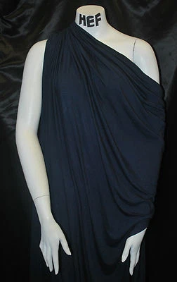  Modal 4 ways Spandex Jersey  Knit Fabric Eco-Friendly Navy  9.5 Oz by yard  - Image 1 of 4