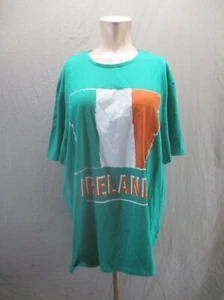 NWT F&F Ireland Flag Size 2XL Mens Green 100% Cotton Short Sleeve T-Shirt 723 - Picture 1 of 10