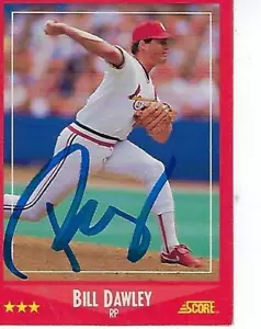 BILL DAWLEY FIRMADO 1988 PARTITURA #328 - CARDENALES DE SAN LOUIS - Imagen 1 de 1