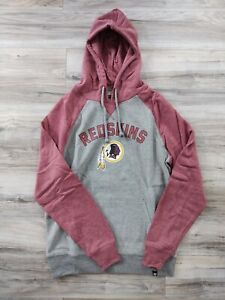 Washington Redskins sweatshirt hoodie hood '47 Brand new long sleeve grey red