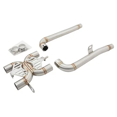 For Triumph Bonneville T120 T100 2021-2024 Motorcycle Exhaust Mid Connect X-Pipe - Image 1 of 4