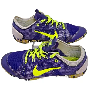 Nike Free Cross Bionic Sneakers Womens 8.5 Purple Camo Running Training Shoes - Picture 1 of 8