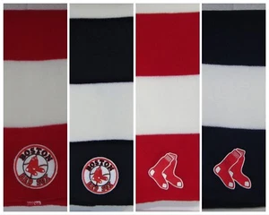 Boston Red Sox Acrylic Knit Scarf ~Classic MLB Patch/Logo ~2 Cool Colors ~NEW - Picture 1 of 6