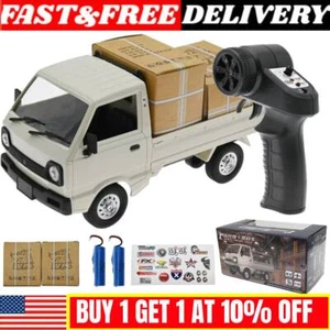 WPL D12 RC Coche 1:16, 2.4Ghz RC Drift Car Modelo, Mini-Camión con Doble Batería - Imagen 1 de 15