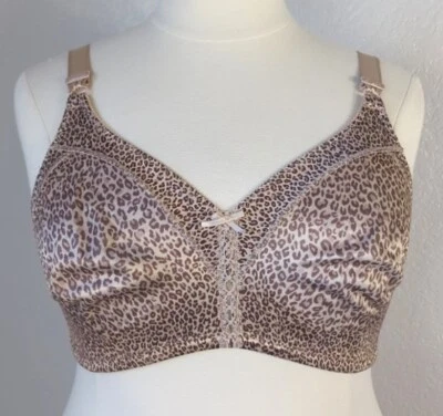 Sujetador Bali 42D Cobertura Completa Inalámbrico Doble Soporte Estampado Animal Marrón Beige Foto 1 de 4