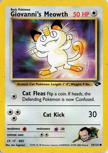 Gym Challenge #074/132 Giovanni's Meowth (74) - Picture 1 of 2