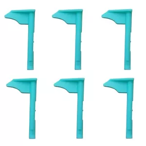 6 x Sliding wardrobe door flag clips fit Spacepro, Sliding Wardrobe Door Parts. - Picture 1 of 3