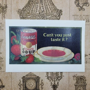 Campbells Tomato Soup Cant You Just Taste It 1920s Advertisement Repro Postcard - Picture 1 of 3