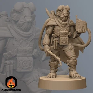 Star Wars Legion Mon Calamari Engineer Miniature 3D Printed Resin Mini Proxy - Picture 1 of 1