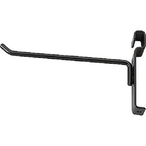 8" Wire Slat Grid Hooks Hook Pegs Gridwall 20 Black 6mm Tubing 3" On Center - Picture 1 of 13