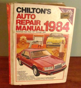 PIEZA CHILTON Nº 7325, MANUAL REPARACIÓN COCHE 1977-1984, 8 AÑOS DE COBERTURA - Imagen 1 de 4
