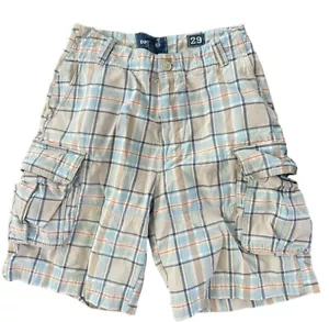 Duck Head Cargo Shorts Men’s Tan Plaid Size: 29 Excellent Condition - Picture 1 of 4