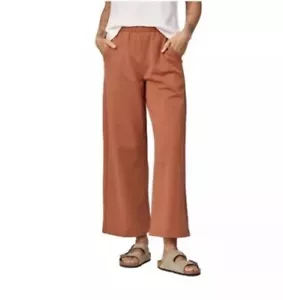 Patagonia Regenerative Organic Wide Leg Crop Pants Womens XL Sienna Clay Travel - Picture 1 of 12