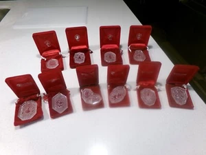WATERFORD TWELVE DAYS OF CHRISTMAS ORNAMENTS - Picture 1 of 11