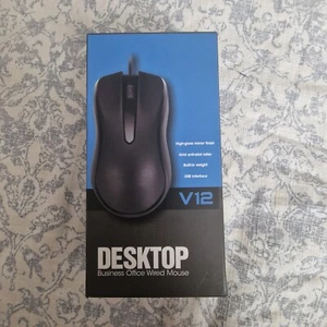 V12 Businesses Office Wired Mouse - Afbeelding 1 van 4