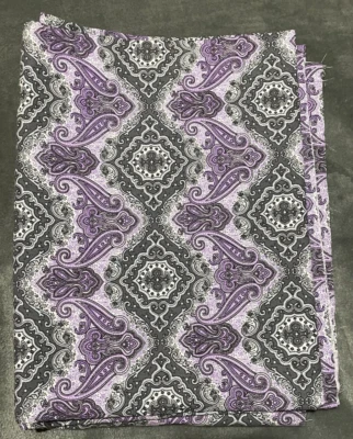 Tela de tela ancha poliéster algodón 44 ancho color cachemira púrpura 2 yardas sin cortar Foto 1 de 4