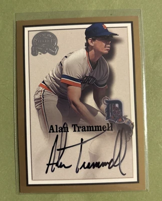 ALAN TRAMMELL en tarjeta autógrafo firma 2000 Fleer Greats of the Game certificado de autenticidad Foto 1 de 4