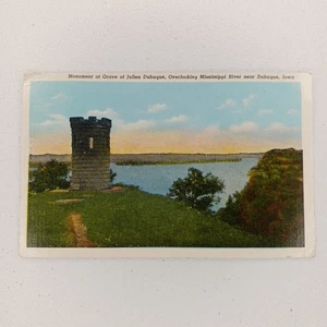 Denkmal Grab von Julien Dubuque Mississippi Fluss Dubuque Iowa Postkarte (LESEN) - Bild 1 von 6