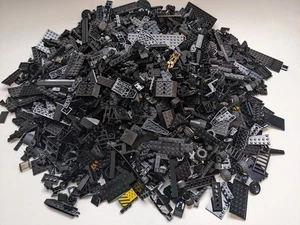 9 lbs LEGO Black Pieces Bulk Lot Slopes Plates Parts More Specialty - Picture 1 of 7
