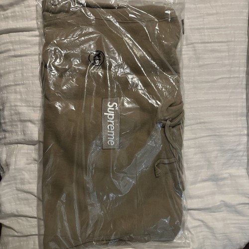 Felpa con cappuccio Supreme Box logo sabbia scura FW23 taglia XL