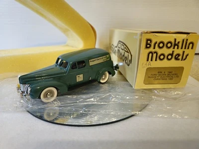 MODELOS BROOKLIN BRK 9 1940 FORD SEDÁN ENTREGA HUGGETT ELÉCTRICO 1990 (HECHO 800) Foto 1 de 4