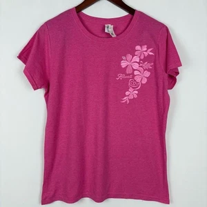 T-shirt collo scoop hawaiano nuova con etichetta - Foto 1 di 5