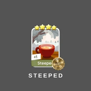 Steeped - Mono_poly_Go 4 Star Stickers ⚡️ FAST SEND ⚡ - Picture 1 of 1