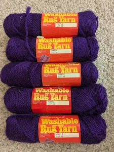 Columbia-Minerva waschbar Vintage Teppich Garn New old stock Menge 5 lila - Bild 1 von 7