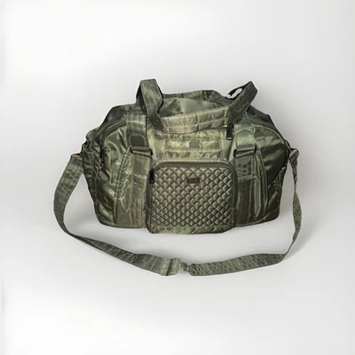 Bolso de Lona Acolchado Lug Propeller con Correa Verde Viaje Gimnasio Durante la Noche Equipaje de Mano Foto 1 de 4