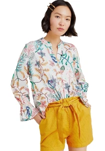Aldomartins for Anthropologie Floral Blouse Size XS MSRP $148 - Picture 1 of 6