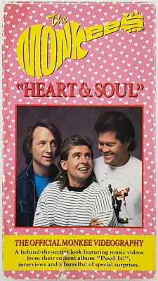 THE MONKEES HEART & SOUL used VHS cassette Tour Footage Interviews 1988  - Image 1 of 4