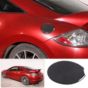 For Mitsubishi ECLIPSE 2006-2011 Carbon Fiber Car Fuel Gas Tank Gate Trim Cover - Picture 1 of 12