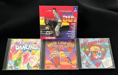 Oldies Lot of 6 Music CDs: The Fabulous 50's~Keep On Dancing~60s Dance Party~70s - Image 1 of 4