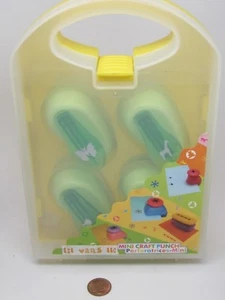 SET 4 MINI CRAFT PUNCH PERFORATRICES Paper Shaper Edge Crafts DIY Printing Hole - Picture 1 of 2