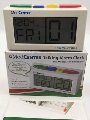 MedCenter Talking Alarm Clock and Medication Reminder - 2 Speakers, Extra Loud - Image 1 of 4