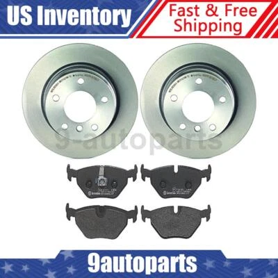 Brembo OE Rear Brake Rotors Metallic Brake Pads For 1999 BMW 328is Foto 1 de 4