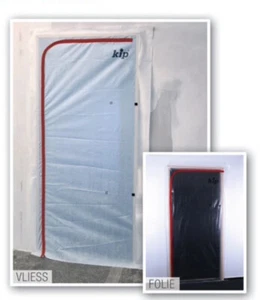 Puerta antipolvo cortina antipolvo 2,5 m puerta construcción vellón cremallera protección renovación - Imagen 1 de 2