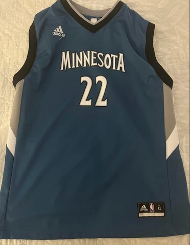 Adidas Minnesota Timberwolves Andrew Wiggins Blue Jersey Size Youth XL Cover