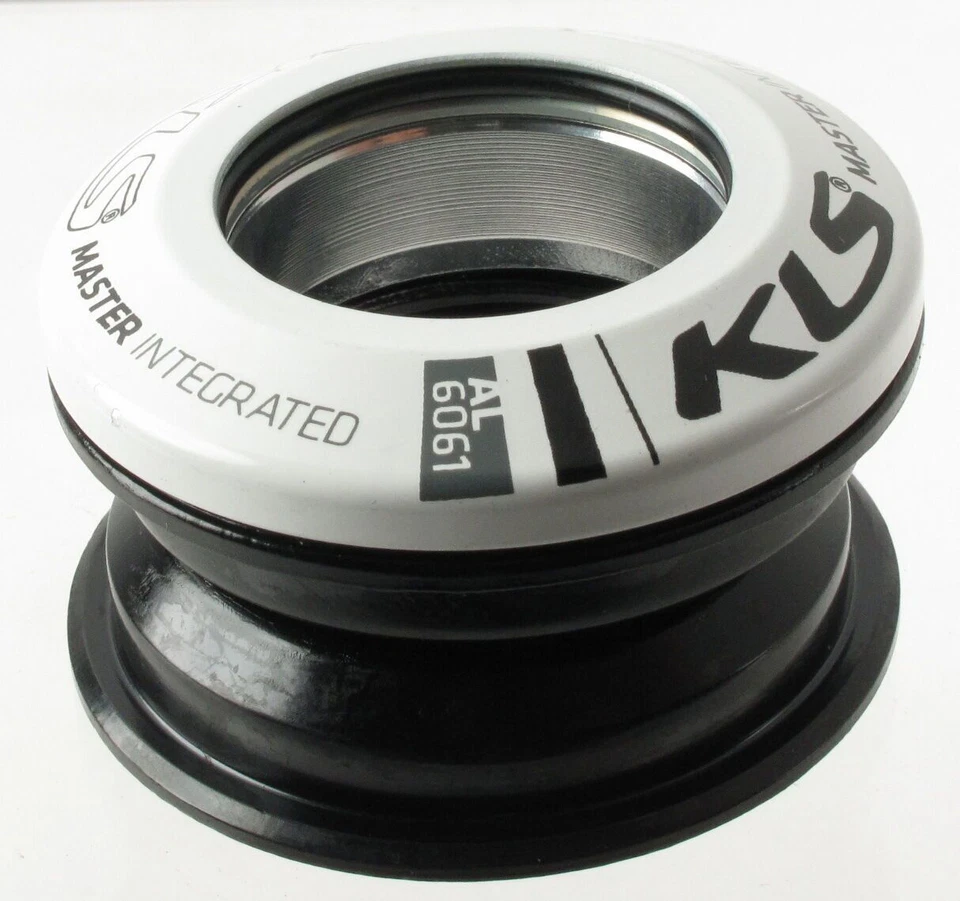 KLS Press Fit Internal Threadless Headset 1-1/8" Loose Ball Bearing White - Imagem 1 de 1