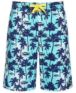 Laguna BLUE ATOLL Big Boys Ultimate Palm Swim Trunks, US Small/8 - Picture 1 of 1