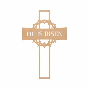 He Is Risen Metal Sign, Easter, Home Decor, 1 Piece - Picture 1 of 1