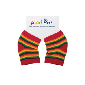 Protectores de rodilla inteligentes Babies Plod Ons - rayas arco iris - Imagen 1 de 2