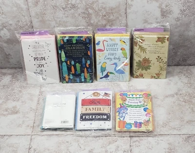 Surtido Tarjetas de Felicitación Multipack Cumpleaños Simpatía Militar Mascota con Sobres Foto 1 de 4